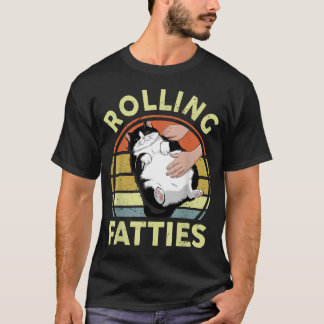 Rolling Fatties Lustiger Smoking-Katze-Zucht Mama T-Shirt