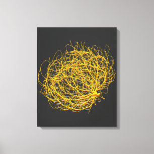 Rolling Golden Tumbleweed Pflanze Original Art Leinwanddruck