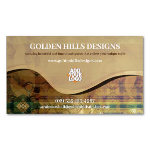 Rolling Hills Business Card Magnet