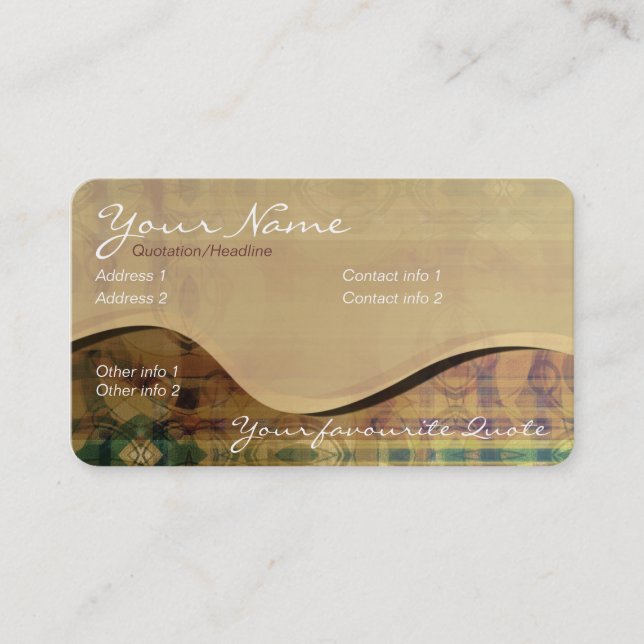 Rolling Hills Business Card Visitenkarte (Vorderseite)