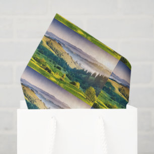 Rolling Hills Landschaftsfoto-Muster Seidenpapier