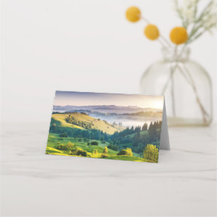 Rolling Hills Landschaftsfoto Platzkarte