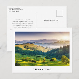 Rolling Hills Scenic Nature Foto Danke Postkarte