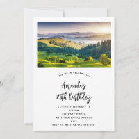 Rolling Hills Scenic Nature Foto Geburtstag
