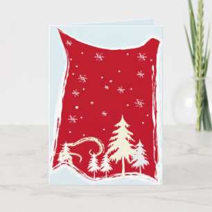 Rolling Hills Weihnachtskarten Feiertagskarte