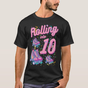 Rolling in 10. Geburtstag Roller Skate 10 Jahre O T-Shirt
