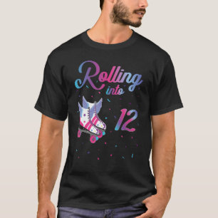 Rolling in 12. Geburtstag Roller Skate 12 Jahre O T-Shirt