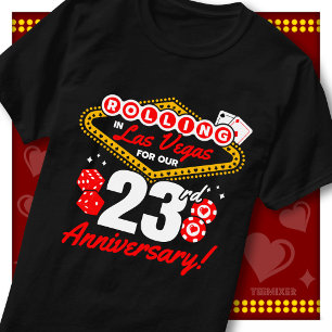 Rolling In Las Vegas 23. Jubiläums-Paartrip T-Shirt