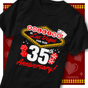 Rolling In Las Vegas 35. Jubiläums-Paartrip T-Shirt