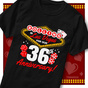 Rolling In Las Vegas 36. Jubiläums-Paartrip T-Shirt
