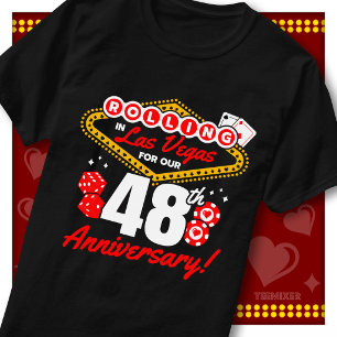Rolling In Las Vegas 48. Jubiläums-Paartrip T-Shirt