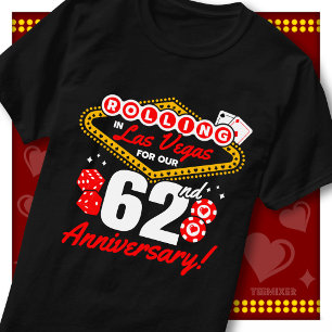 Rolling In Las Vegas 62. Jubiläums-Paartrip T-Shirt