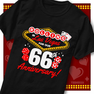 Rolling In Las Vegas 66. Jubiläums-Paartrip T-Shirt