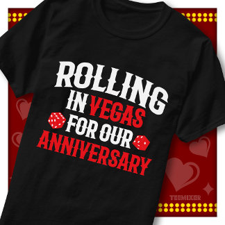 Rolling In Vegas Jubiläumsreise Paare Casino T-Shirt
