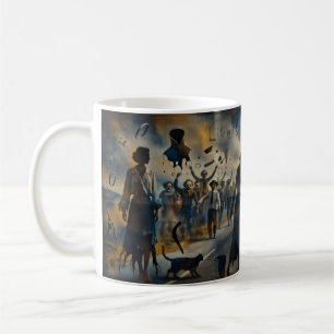 Rolling Stone Lost Highway Surreal Art TasseRollin Kaffeetasse