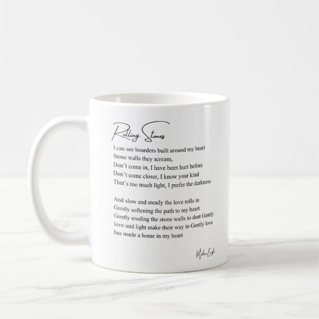 Rolling Stones Schattengedicht Kaffee Tee Tasse bl (Links)