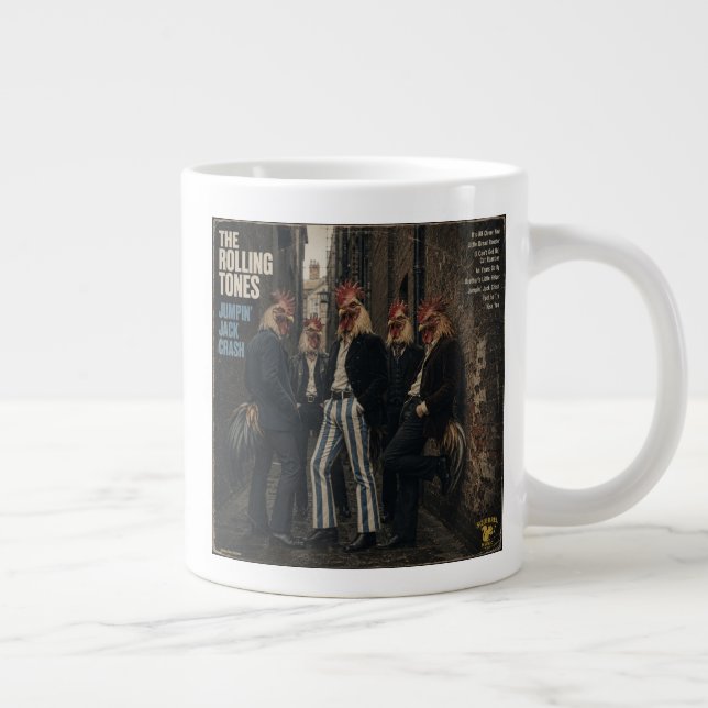 Rolling Tones: eine Parodie Jumbo-Tasse (Rechts)