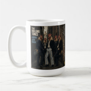Rolling Tones: eine Parodie Kaffeetasse