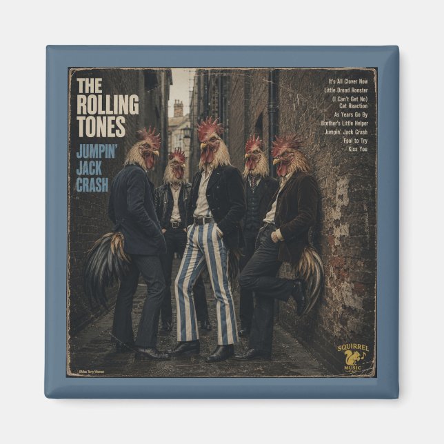 Rolling Tones: eine Parodie Magnet (Vorne)