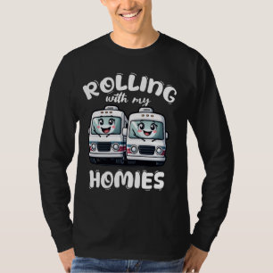 Rolling with my home RV Motorhome Camper Camping T-Shirt