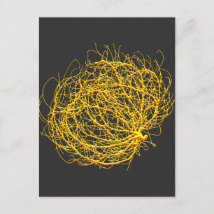 RollinGolden Tumbleweed Pflanze Originale Kunst Postkarte