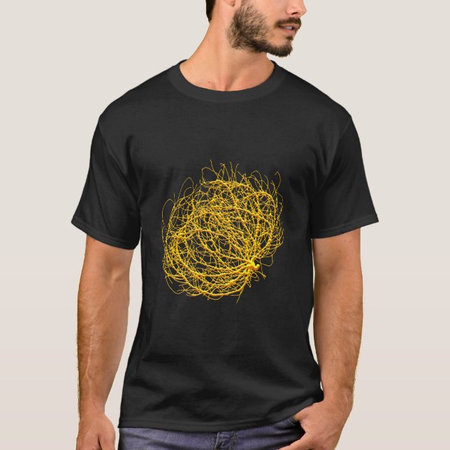 RollinGolden Tumbleweed Pflanze Originale Kunst T-Shirt (Vorderseite)