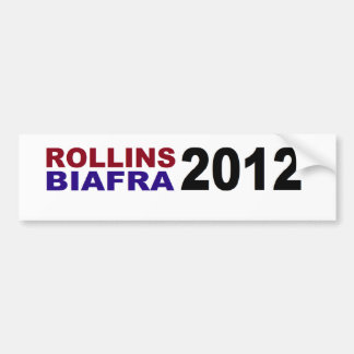 ROLLINS/BIAFRA im Jahre 2012 Autoaufkleber