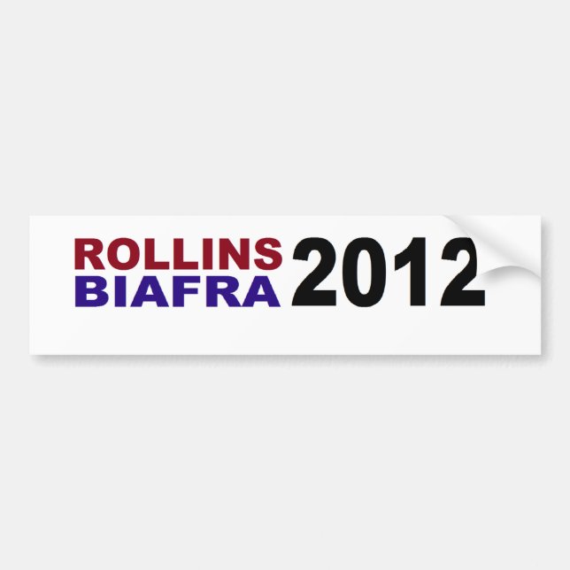 ROLLINS/BIAFRA im Jahre 2012 Autoaufkleber (Vorne)
