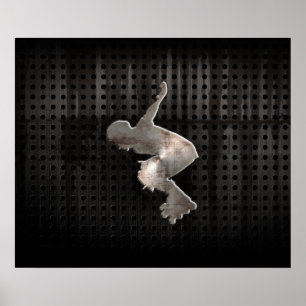 Rollladen; Cool schwarz Poster