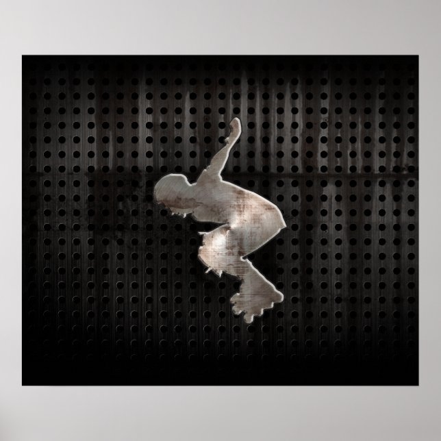 Rollladen; Cool schwarz Poster (Vorne)