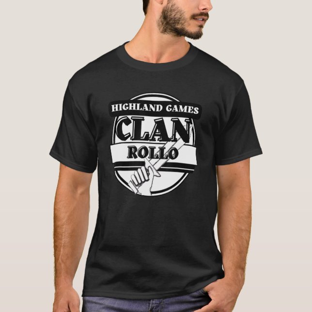 Rollo Highland Games Scottish Clan T-Shirt (Vorderseite)