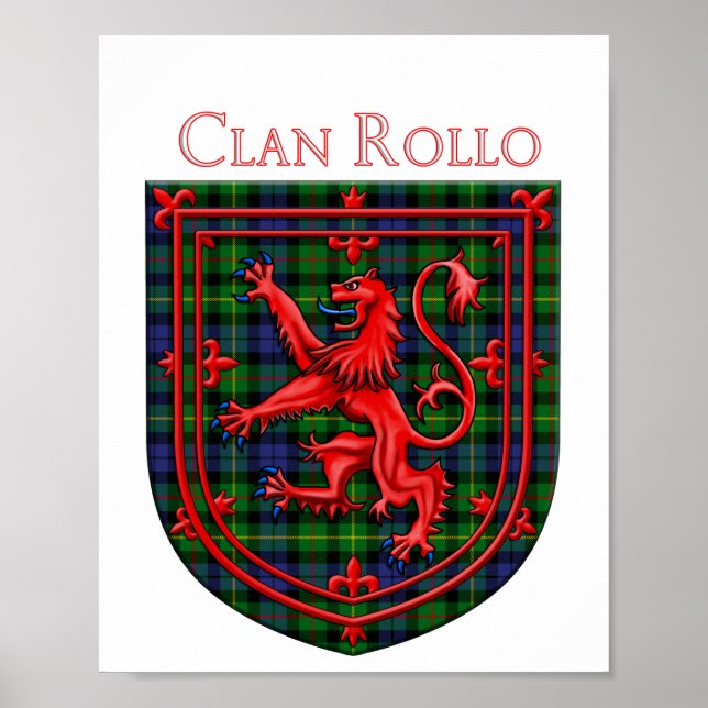 Rollo Tartan Scottish Kariert Lion Rampant Poster (Vorne)