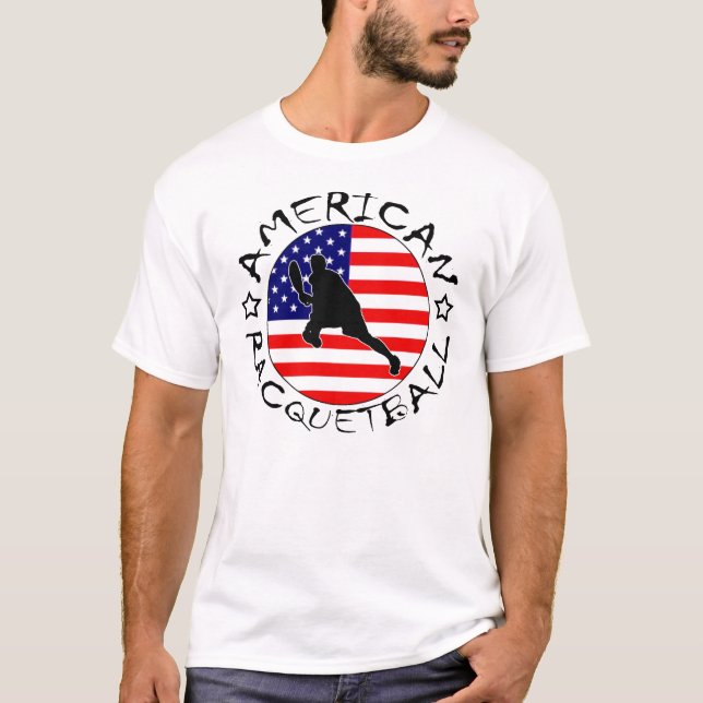 ROLLOUT amerikanisches Racquetball-Team-T-Shirt T-Shirt (Vorderseite)