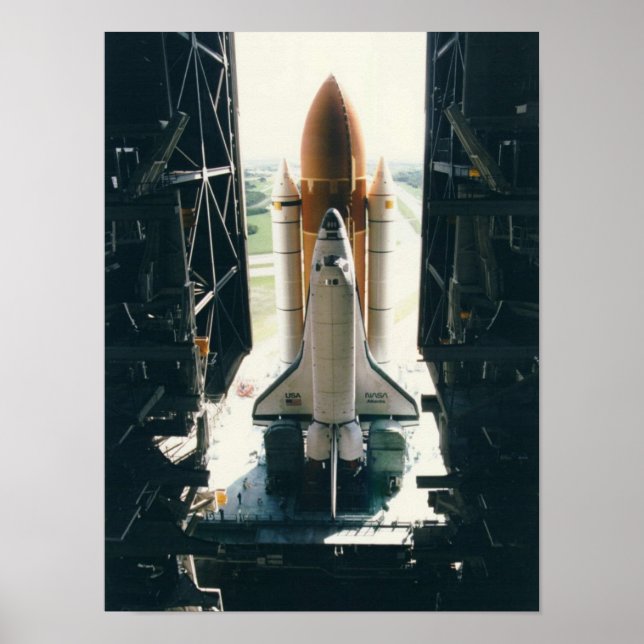 Rollout of Space Shuttle Atlantis (STS-79) Poster (Vorne)