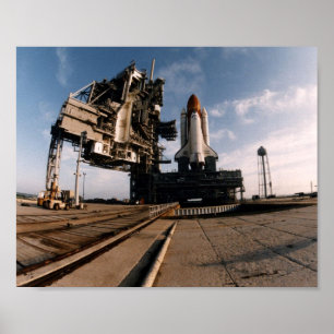 Rollout of Space Shuttle Atlantis (STS-79) Poster