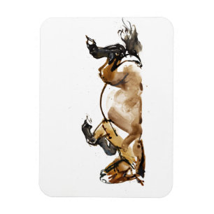Rollpferd Magnet