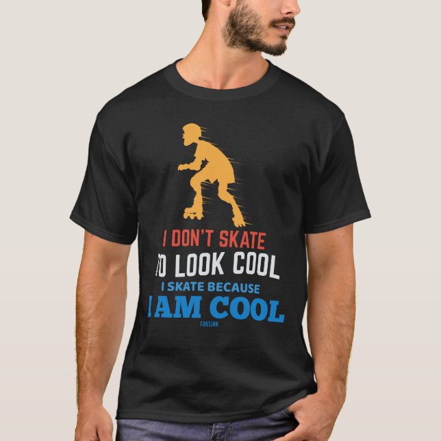 Rollrollermesser für Skate T-Shirt (Vorderseite)