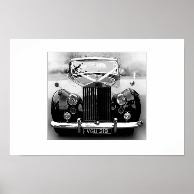 Rolls Royce Wedding Car Poster (Vorne)