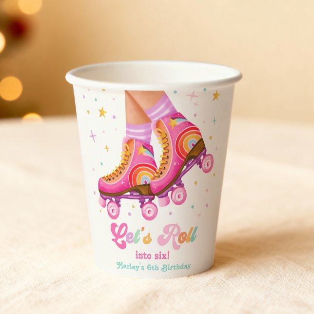 Rollschuh Fahren Wir Rollschuh Mädchen Geburtstag Pappbecher (Von Creator hochgeladen)