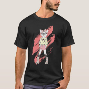 Rollschuh Katze Pullover Rollschuhlaufen