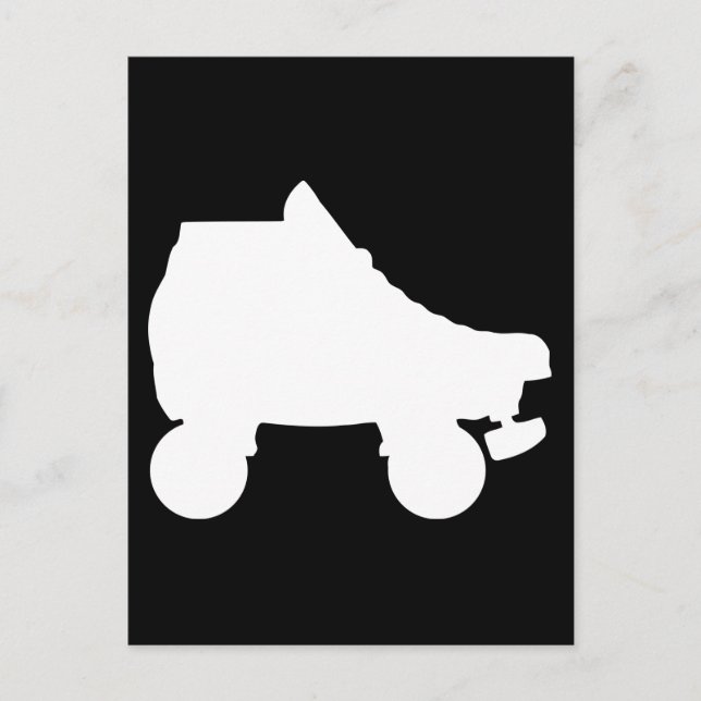 Rollschuh Postkarte (Vorderseite)