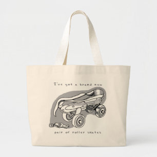 Rollschuh Schlüsselanhänger Jumbo-Tasche Jumbo Stoffbeutel