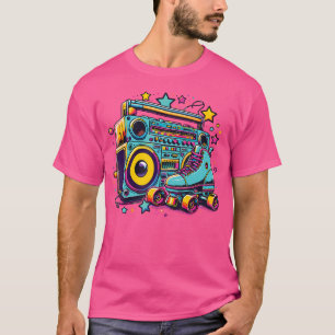 Rollschuhe Lustig 80er Rollschuh Mädchen T-Shirt