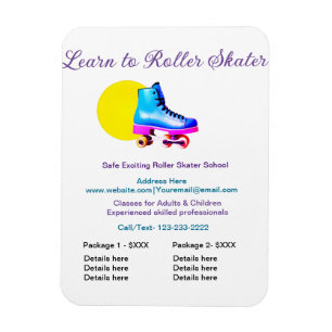 Rollschuhschule Paketpreis Geschäft f Magnet