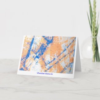 Rollstuhl-Aktions-Kunst großes Notecards Karte