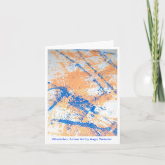 Rollstuhl-Aktions-Kunst Notecards Karte