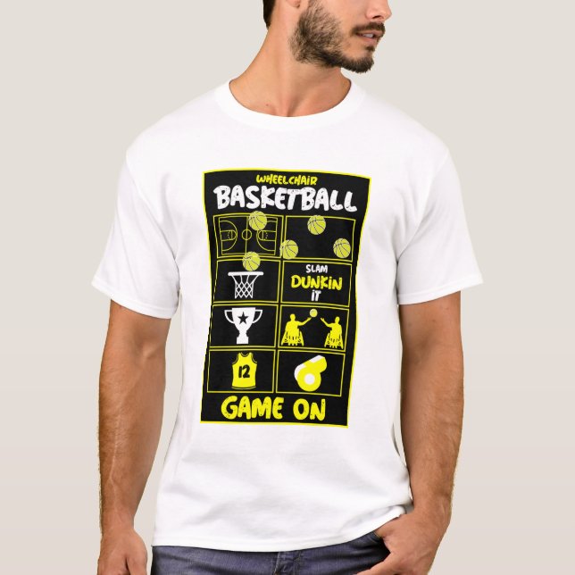 Rollstuhl Basketball T - Shirt (Vorderseite)