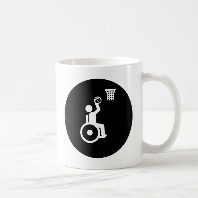 Rollstuhl-Basketball Tasse (Rechts)