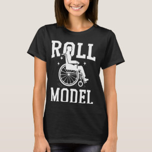 Rollstuhl Behinderten Rollenmodell T-Shirt