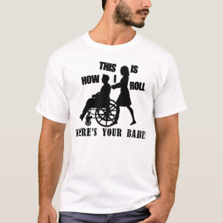 Rollstuhl-Bolzen T-Shirt